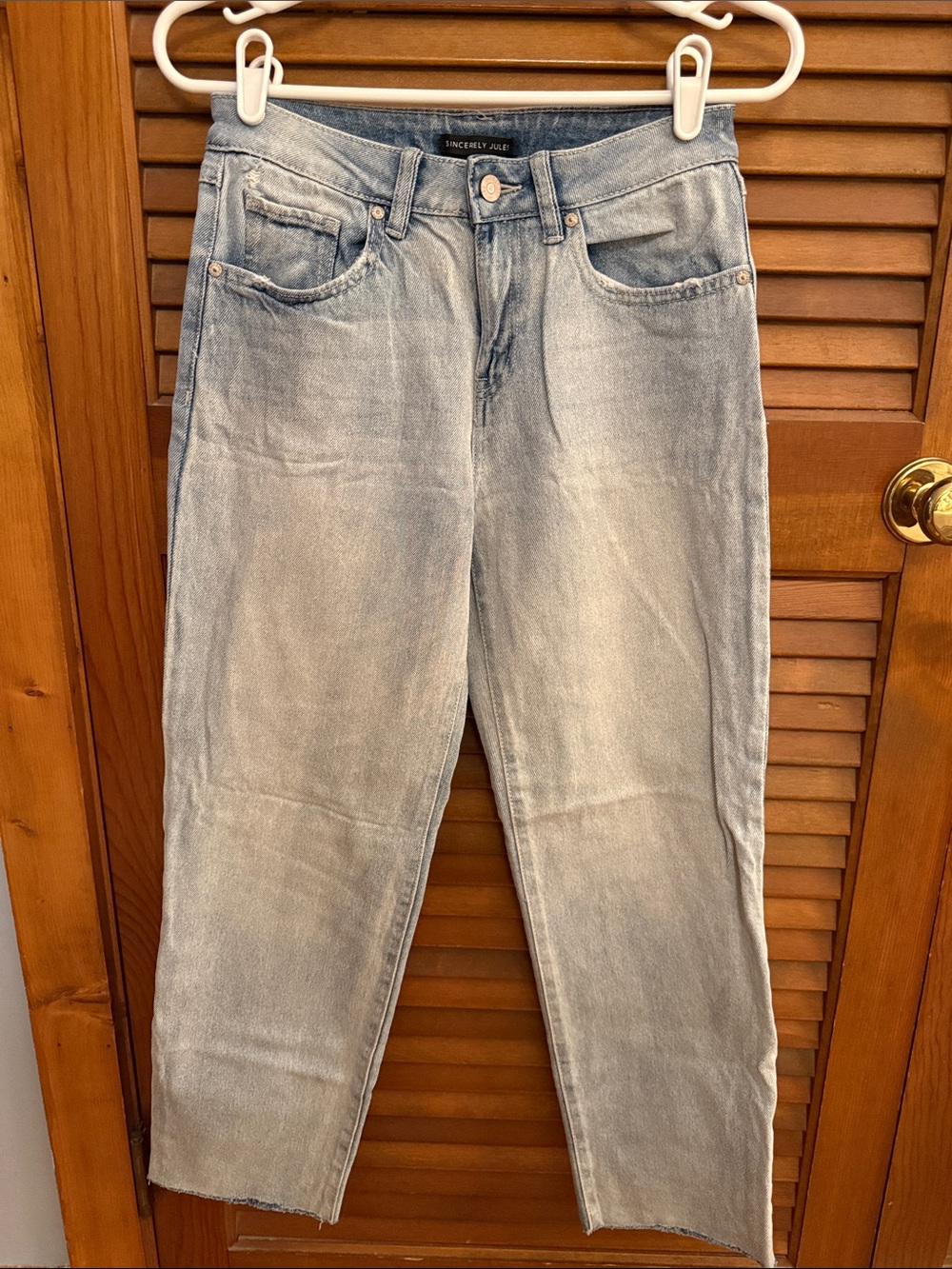 Sincerely Jules Light Wash Ankle Crop Jeans